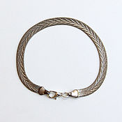 Винтаж handmade. Livemaster - original item Vintage silvertone bracelet. Handmade.