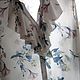 Винтаж: Белая блуза с цветами и жабо, Италия, 48/50 р. Блузки винтажные. Находка (anna-xkc). Ярмарка Мастеров.  Фото №5