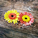 Gerbera. Soap flowers.Gifts for women and girls. BOUQUETS. Edenicsoap. 
