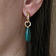 Order Green Onyx Earrings, Stylish Fashion Onyx Earrings. Irina Moro. Livemaster. . Earrings Фото №3