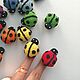 Order Set of Rainbow Ladybugs Finger Toy Elastic Band Toy. sunnytoys-gifts. Livemaster. . Play sets Фото №3
