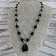 Necklace with a Black Agate pendant'. Necklace. Magic box. Online shopping on My Livemaster.  Фото №2