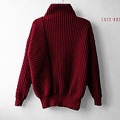 Одежда handmade. Livemaster - original item Sweater women`s knit color Bordeaux. Handmade.