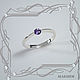 Ring 'Light style in silver' with amethyst. Rings. MaksimJewelryStudio. Online shopping on My Livemaster.  Фото №2