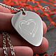 Pick with heart engraving (stainless steel). Pendants. Borowski store. My Livemaster. Фото №4