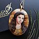 Copy of Portrait of a cat on the photo - miniature painting on stone. Pendant. Olga Kniazeva | Jewelry painting. My Livemaster. Фото №5