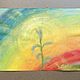 Oil pastel painting sprout on a rainbow 'Growth' 297h420 mm. Pictures. chuvstvo-pozitiva (chuvstvo-pozitiva). My Livemaster. Фото №4