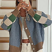 Одежда handmade. Livemaster - original item cardigans: Crocheted Cropped Cardigan. 