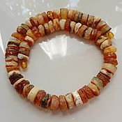 Работы для детей, handmade. Livemaster - original item 42cm Amber beads for the thyroid gland made of untreated amber. Handmade.