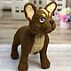 Order felt toy: French bulldog. colorlight (colorlight). Livemaster. . Felted Toy Фото №3