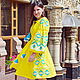 Yellow Dress Boho Chic Embroidered Vyshyvanka dress, Dresses, Sevastopol,  Фото №1