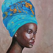 Картины и панно handmade. Livemaster - original item Pictures: Exotic beauty. Daughter Of Africa. Handmade.