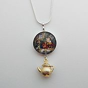 Украшения handmade. Livemaster - original item Crazy tea party pendant. Handmade.