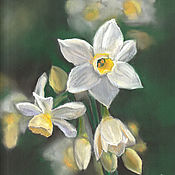 Картины и панно handmade. Livemaster - original item Picture: Daffodils. Print from the author`s work. Handmade.