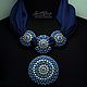 Necklace shades of blue filigree (254) designer jewelry. Necklace. Svetlana Parenkova (parenkova). My Livemaster. Фото №4