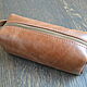 Order Men's leather dressing case. crecca. Livemaster. . Travel bags Фото №3
