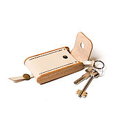 Сумки и аксессуары handmade. Livemaster - original item Pocket key holder made of genuine leather and wood - BREATLEY -. Handmade.