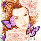 A portrait from a photo in the style of fantasy color custom watercolor. Pictures. give to know the wonders. My Livemaster. Фото №5