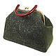 Bag suede 'Winter mint' on the clasp, suede bag, Valise, Moscow,  Фото №1