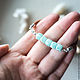 Leather bracelet with amazonite. Bead bracelet. ROCK AND SOUL. Online shopping on My Livemaster.  Фото №2