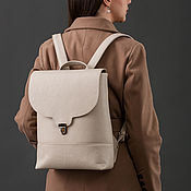 Backpack leather women's 