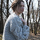 Бомбер вязаный. Кардиганы. Fluffy evening. Ярмарка Мастеров.  Фото №4