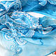 Order Necklace 'Turquoise Paisley' - batik. studiya. Livemaster. . Wraps Фото №3