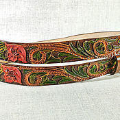 Аксессуары handmade. Livemaster - original item Classic leather belt No. №5 color. Handmade.