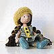 Текстильная кукла в изумрудном платье. Интерьерная кукла. Handsewing.toys (Ирина). Ярмарка Мастеров.  Фото №10