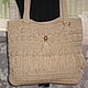 Order Knitted linen bag.Sountry. In the rhythm of time. Knitting.. Livemaster. . Classic Bag Фото №3