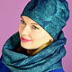 Women felted hat. Set accessories, Headwear Sets, Khabarovsk,  Фото №1