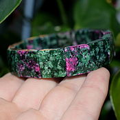Украшения handmade. Livemaster - original item Bracelet made of natural ruby in zoisite. Handmade.