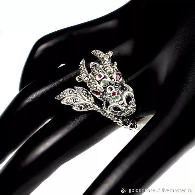 "Великий дракон" кольцо с натуральным камнем в интернет-магазине ...