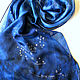 batik scarf Starry sky thin silk. Scarves. Handpainted silk by Ludmila Kuchina. Online shopping on My Livemaster.  Фото №2