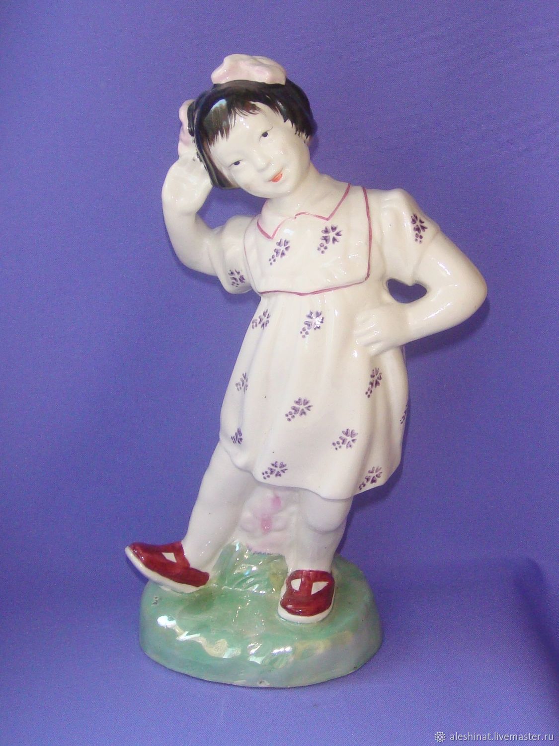 Dancing Chinese Girl Old China 1950s porcelain Figurine, Vintage statuettes, Saratov,  Фото №1