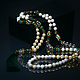 Rio beads with malachite Beads long 108 beads beads with brush. Necklace. Mala by Jemma. My Livemaster. Фото №6