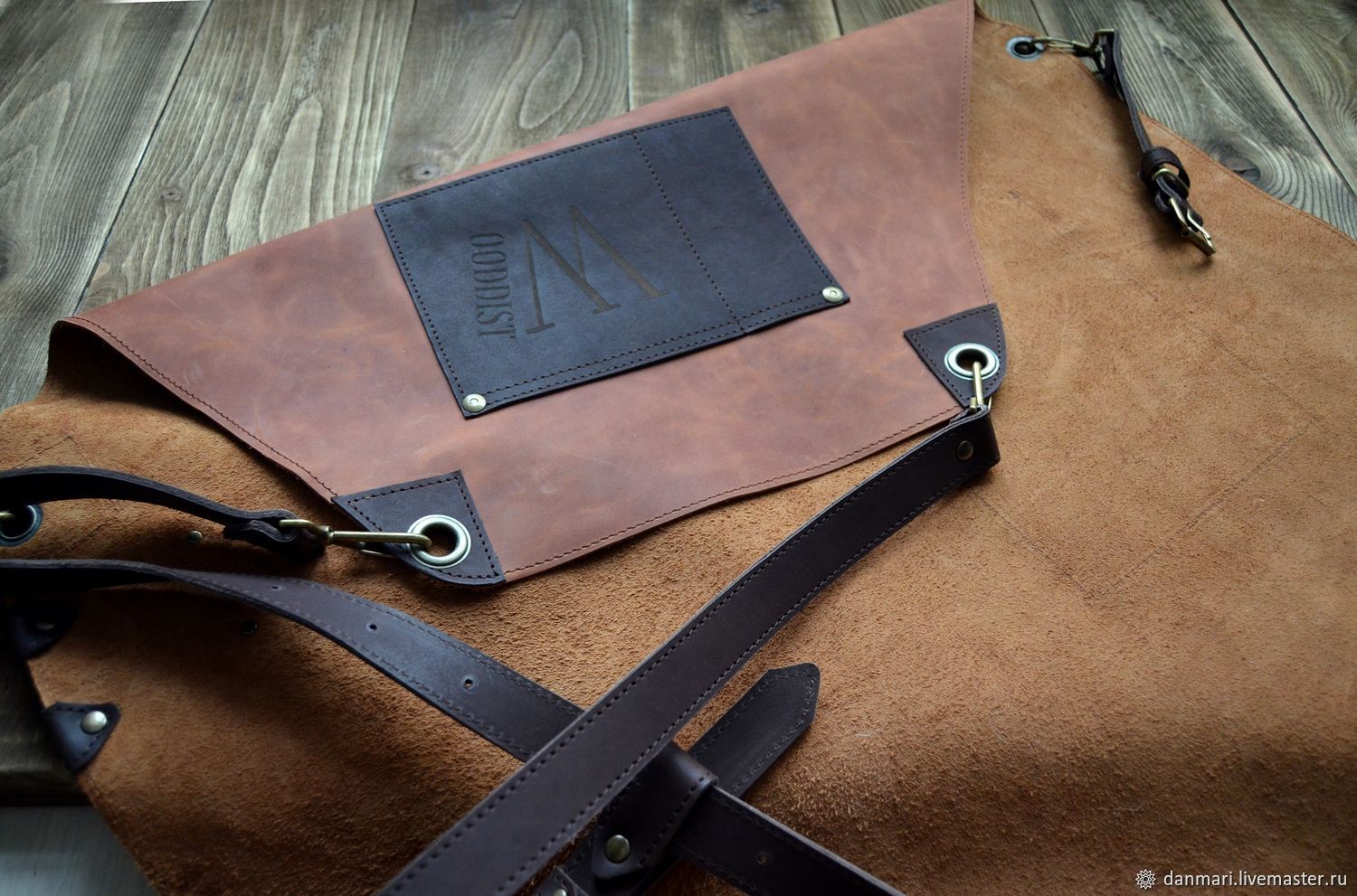 Кожаный фартук "КУЗНЕЦ МОЛОДЕЦ" в интернет-магазине на Ярмарке Мастеров ...