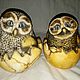 Figure owl in egg made of natural Ural stone Anhydrite, Figurines, Horde,  Фото №1