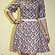 Order Floral dress in retro style. Gleamnight bespoke atelier. Livemaster. . Dresses Фото №3