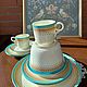 Антикварный чайный сэт от Royal Worcester.Англия. Чайные пары. Лариса (vintazhnaya-krasota-). Интернет-магазин Ярмарка Мастеров.  Фото №2