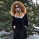 Fur coat mink hooded of the Siberian red Fox, Fur Coats, Omsk,  Фото №1