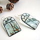 Transparent Earrings Windows Houses Snow Winter Arch Blue Sky Resin. Earrings. WonderLand. Online shopping on My Livemaster.  Фото №2
