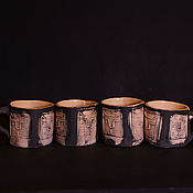 Посуда handmade. Livemaster - original item Coffee cups. Kit with seals.. Handmade.