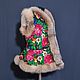 Vest with a basque from a Victory Day scarf and a bluefrost fox. Vests. National Brand. My Livemaster. Фото №7