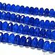 Jade beads, faceted, rondelle, color blue, 8 x 5 mm. Beads1. furnitura2015. My Livemaster. Фото №5