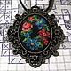 Oval pendant 'Floral wreath'. Pendants. Anna's pretty things (flowertenderann). Online shopping on My Livemaster.  Фото №2