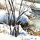 Order Watercolor painting ' River. Spring day. '. Senchilova Evgenia. Livemaster. . Pictures Фото №3