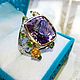 Ring 'waiting for summer' with ametrine and emeralds. Rings. SELENA. My Livemaster. Фото №6