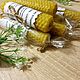 Свеча из вощины с полынью,шалфеем и девясилом, Свечи, Тула,  Фото №1