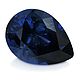 Сапфир синий необлагороженный груша 8,5х6,8 мм 1.70 ct, Кабошоны, Бангкок,  Фото №1